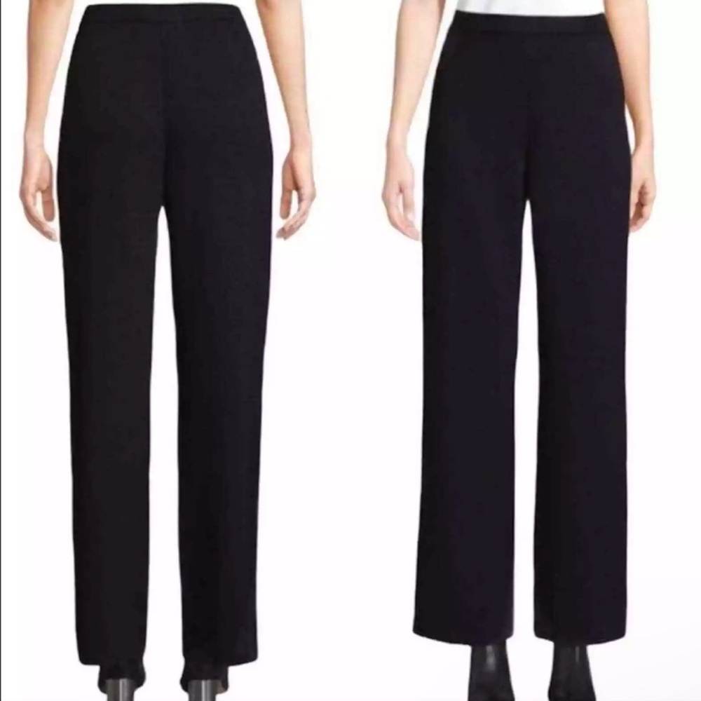 St. John Collection Black Santana Knit Pants Size 12